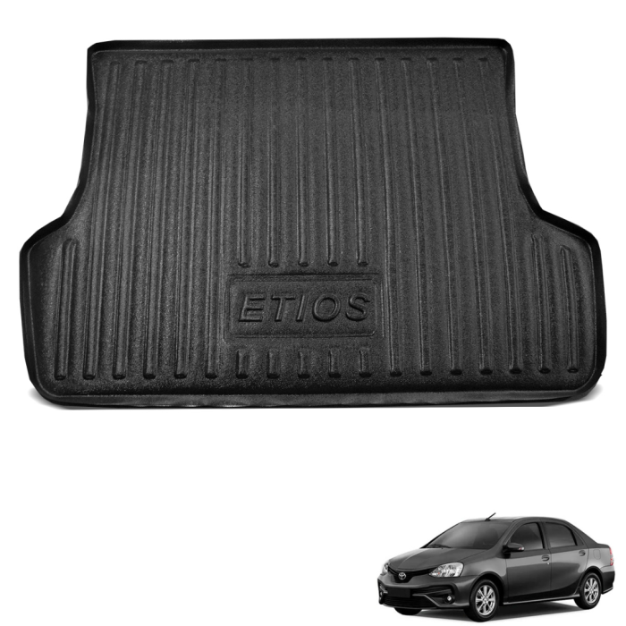 Tapete de Porta Malas Bandeja Etios Sedan 2013 A 2021 Tapete de Porta Malas Bandeja Etios Sedan 2013 A 2021
