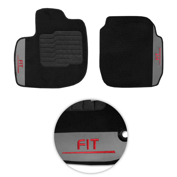 Jogo de Tapete Carpete New Fit 2015 a 2021 Preto 5 Peças Jogo de Tapete Carpete New Fit 2015 a 2021 Preto 5 Peças